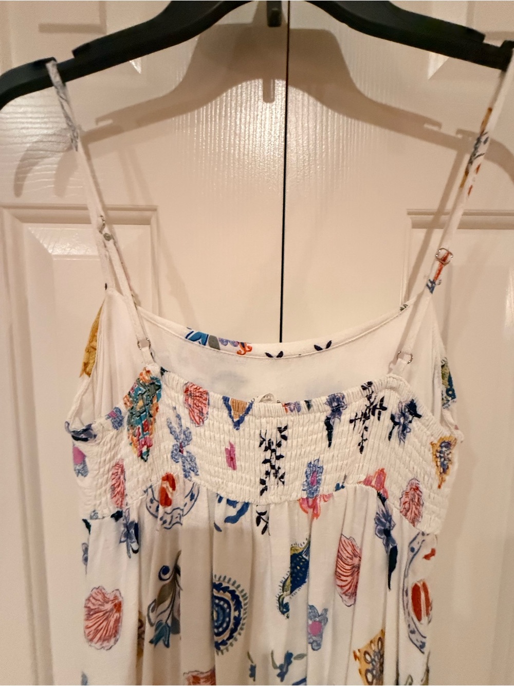 Label of Love White Floral & Colorful Nautical Print Maxi Dress - Picture 7 of 8